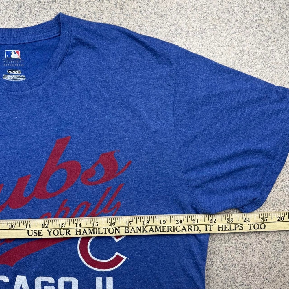 MLB Genuine Merchandise Chicago Cubs‎ National League Graphic Tee Shirt Blue XL - Picture 4 of 6